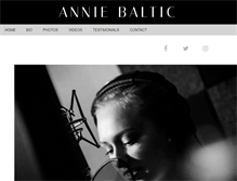 Tablet Screenshot of anniebaltic.com